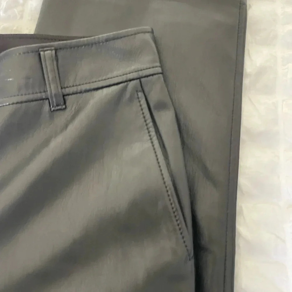 Aritzia Babaton vegan leather straight leg pants - Picture 5 of 11